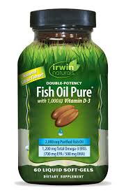 Irwin Naturals - Double Potency Fish Oil, 60 Softgels - Omega-3 Supplement