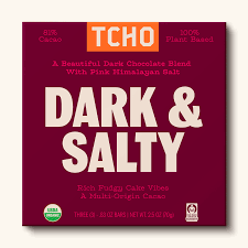 Tcho Chocolate - Organic Dark & Salty Chocolate Bar, 2.5 oz (Pack of 10) - Gourmet Dark Chocolate