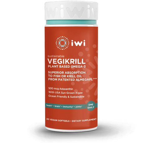 Iwi Vegikrill Omega 3, 30 Softgels - Gluten & Wheat Free
