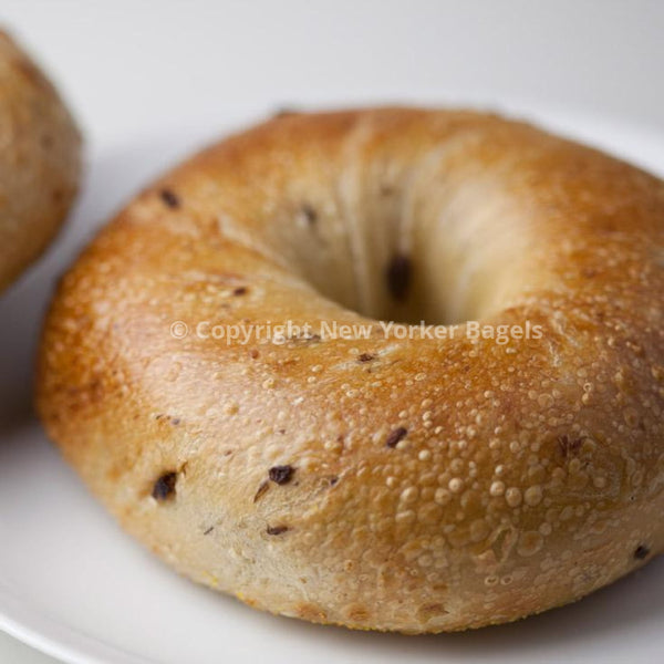 New York Kalamata Olive Bagels, Fresh Hand-Rolled NYC Bagels, Gift Box