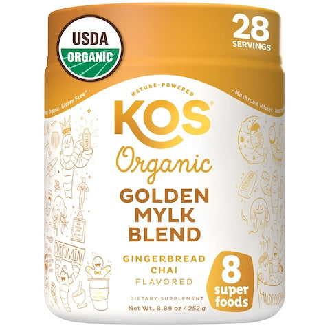 Kos Golden Milk Powder Blend - 8.89 oz | Organic, Anti-Inflammatory, and Immune Support - Cozy Farm 