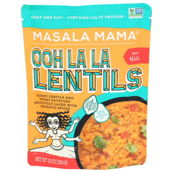 Masala Mama - Oh La Lentil Heat Eat, 10 oz (Pack of 6) - Spicy Lentil Meal