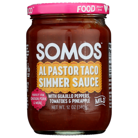 Somos Al Pastor Simmer Sauce, 12 fl oz (Pack of 6) - Authentic Mexican Flavor