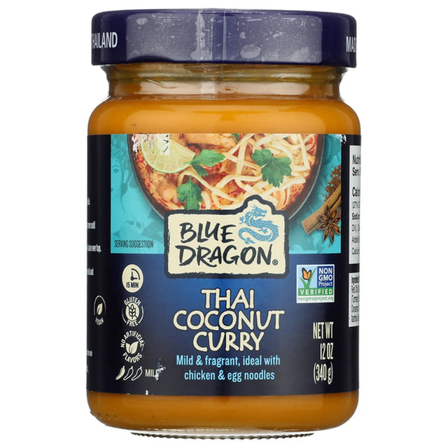 Blue Dragon - Thai Coconut Curry Sauce, 12 oz (Pack of 6) - Gluten-Free Dairy-Free
