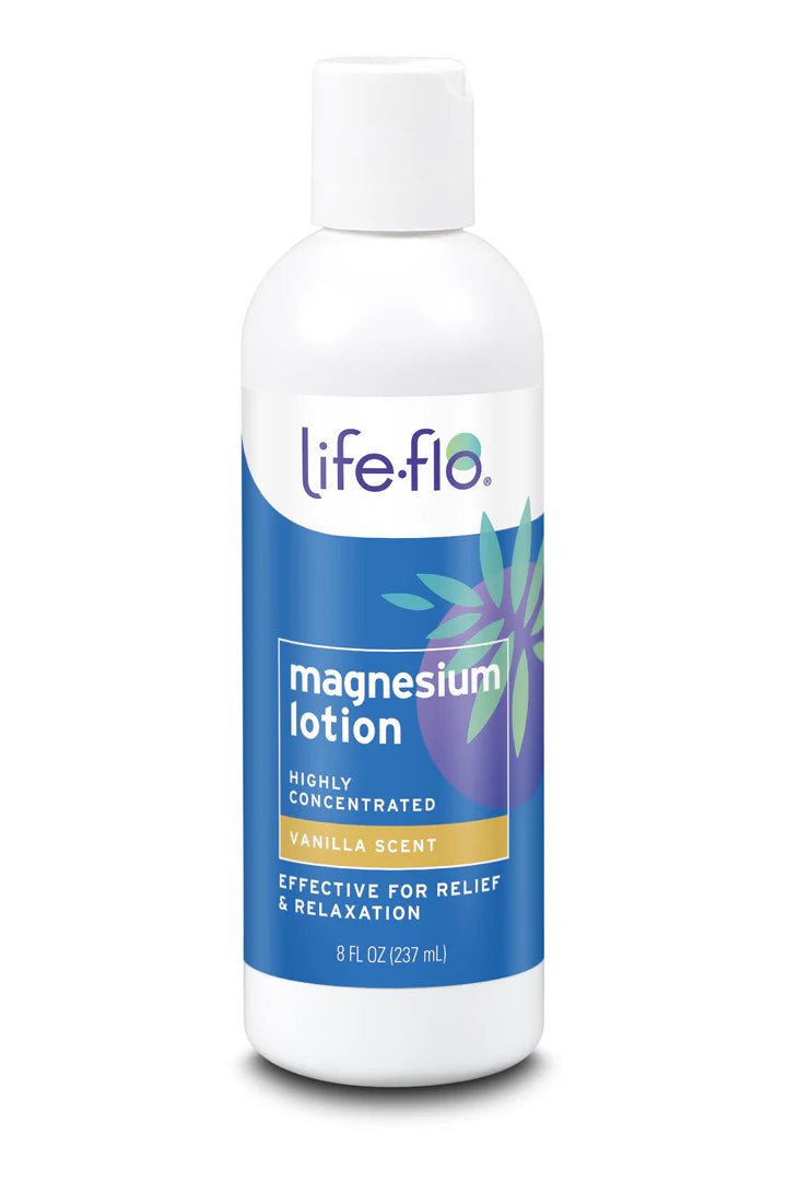 Life Flo Pure Magnesium Lotion, Vanilla Scent, 8 oz