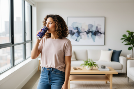 Lifestyle image with smaller can proportion