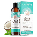 Gurunanda Coconut Mint Pulling Oil - 8 fl oz - Natural Detoxifying Mouthwash