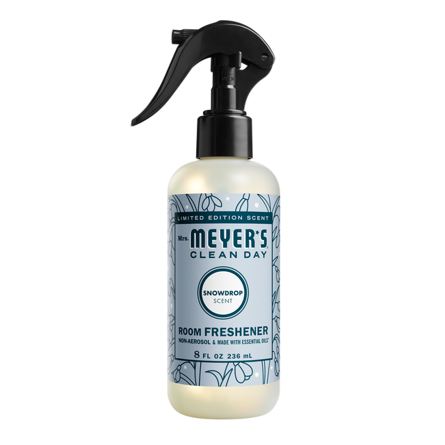 Mrs. Meyer's Clean Day Room Freshener, Snow Drop, 8 Fl Oz (Pack of 6) - Cozy Farm 