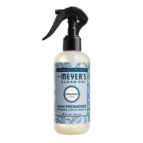 Mrs. Meyer's Clean Day Room Freshener, Snow Drop, 8 Fl Oz (Pack of 6) - Cozy Farm 