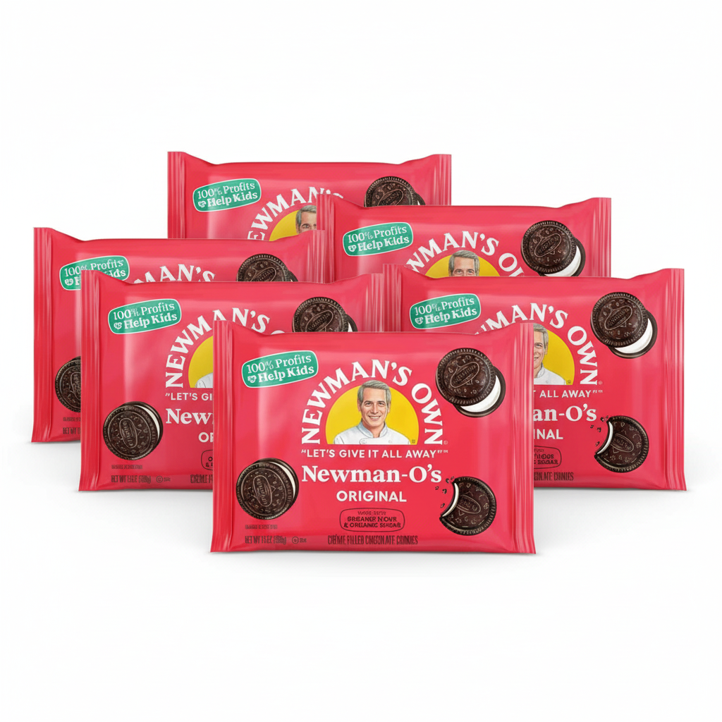 Newman's Own Organics Chocolate Creme Cookies 6-Pack Bundle
