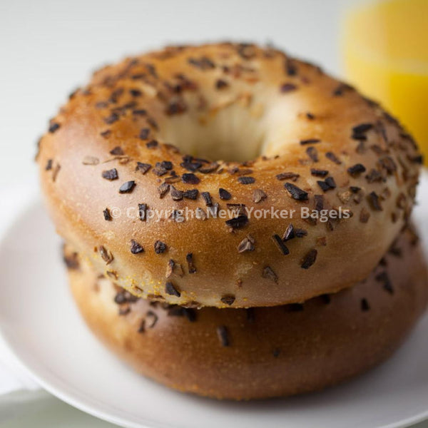 New York Onion Bagels, 2 Dozen, Fresh Hand-Rolled NYC Bagels