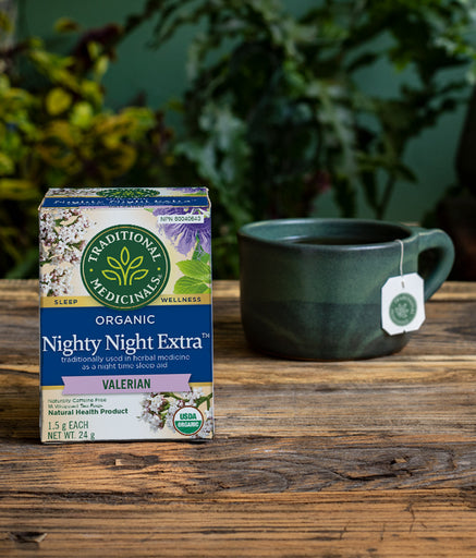 Traditional Medicinals Valerian Root Nighttime Tea (6 Pack, 16 Tea Bags Each) - Cozy Farm 