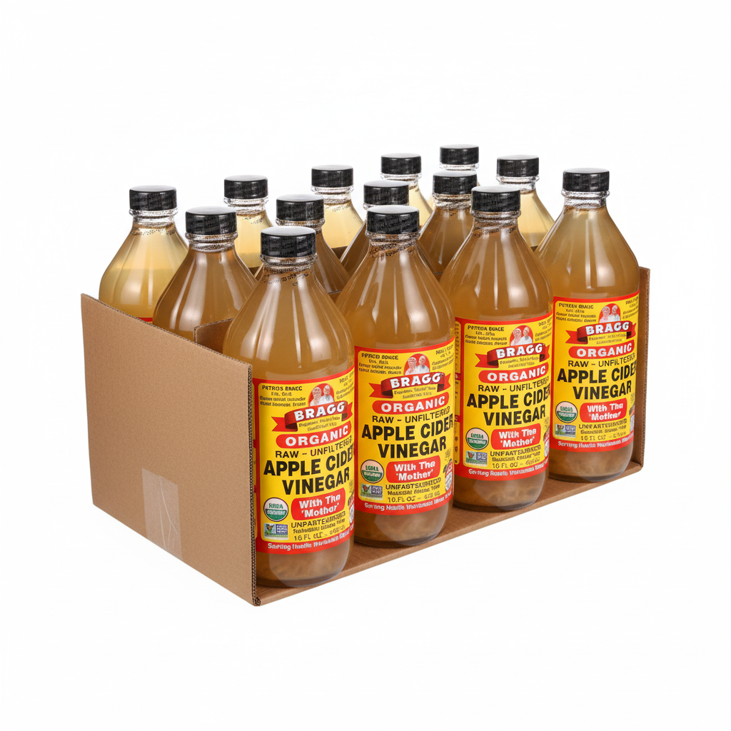 Pack of 12 Bragg Apple Cider Vinegar