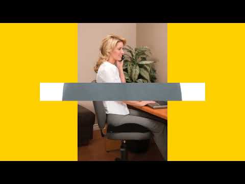 ObusForme 2-in-1 Sit-Back Cushion – Convertible Lumbar & Seat Support, Contoured Memory-Foam Relief, Portable for Office, Car & Home (Black)