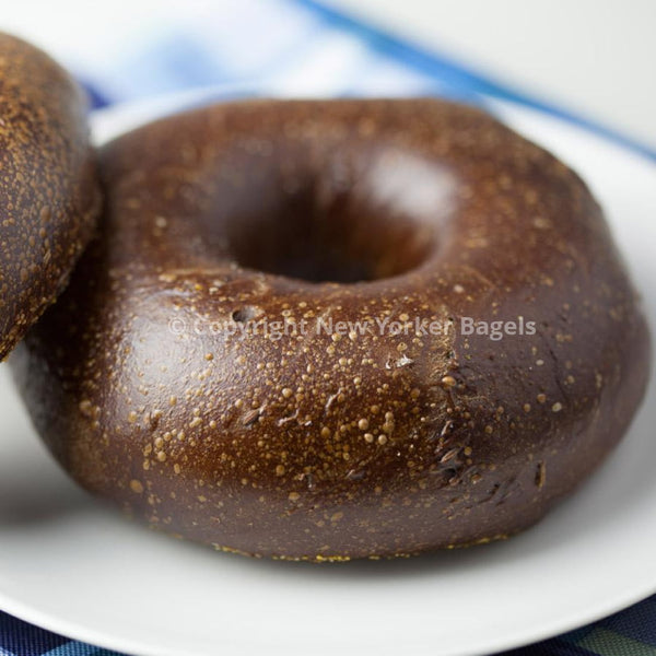 New York Pumpernickel Bagels, 1 Dozen, Fresh Hand-Rolled NYC Bagels, Gift Box