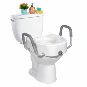Raised Toilet Seat with Colored Accessories