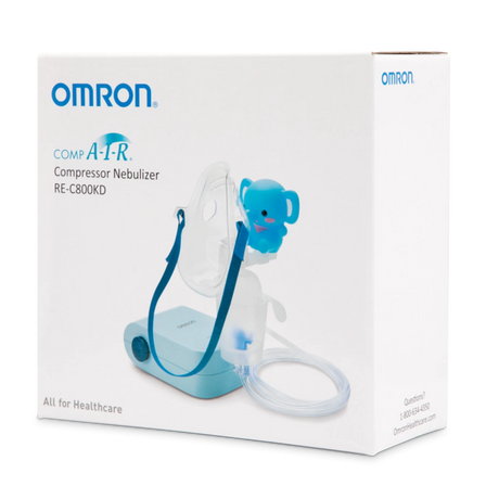 Omron Pediatric Compressor Nebulizer - Child-Friendly Design, 3-Year Warranty