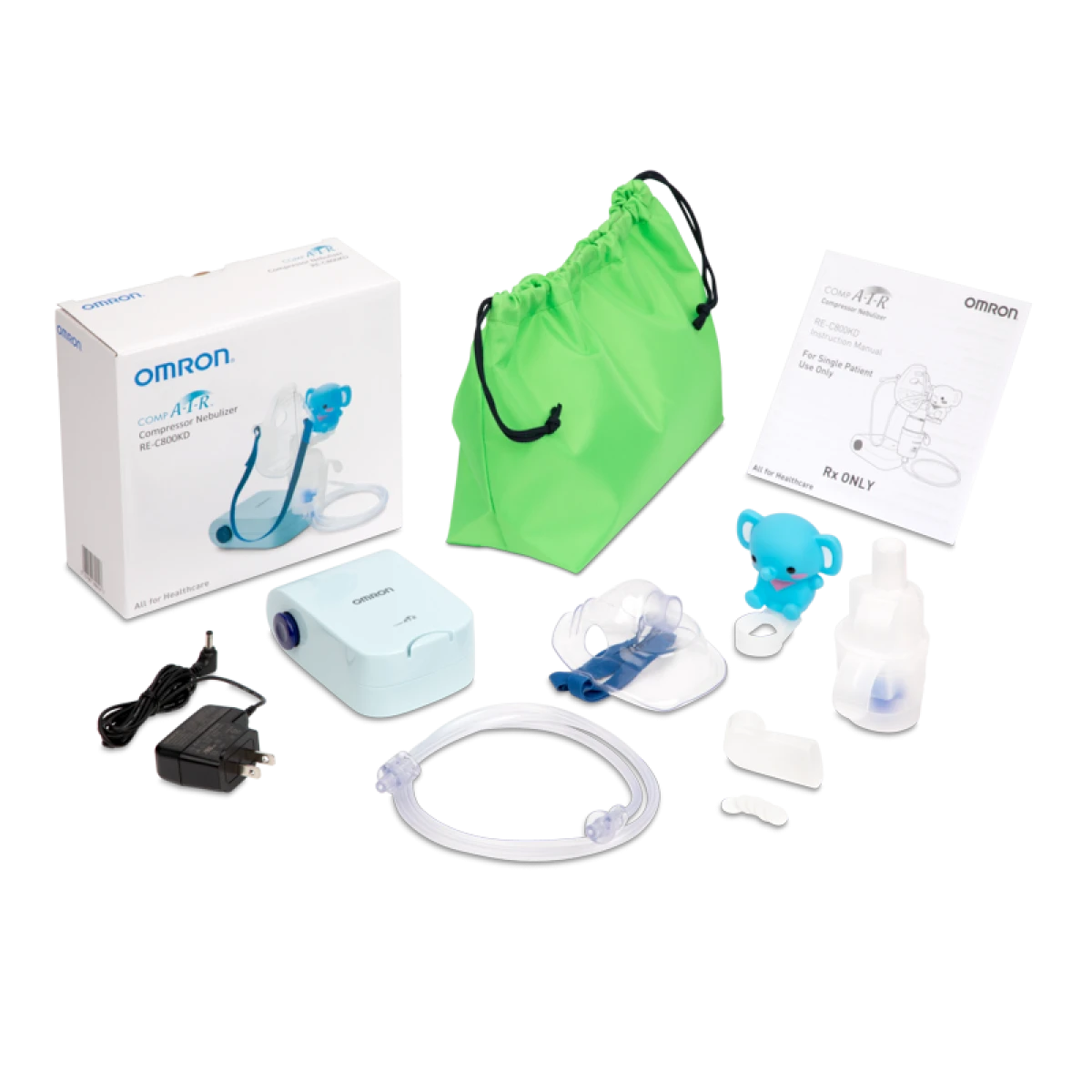 Omron Pediatric Compressor Nebulizer - Child-Friendly Design, 3-Year Warranty