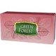 Box of Green Forest Unscented tissue with pink packaging and green leaf logo.