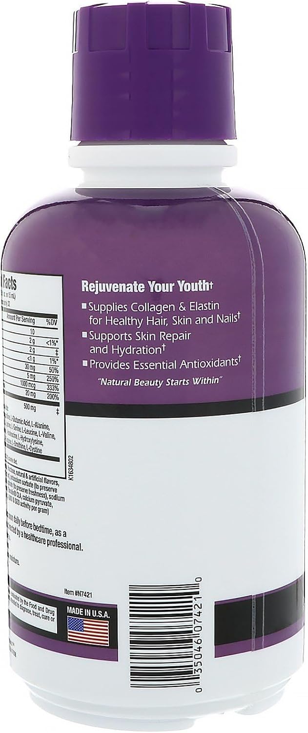 Rejuvicare Liquid Collagen Formula: Grape Flavor, 16 Fl Oz. - Cozy Farm 