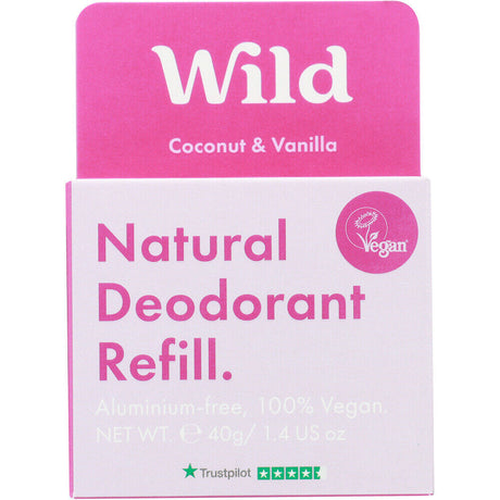 Wild Cosmetics Deodorant Refill Coconut Vanilla - 1.4 Ounces - Cozy Farm 