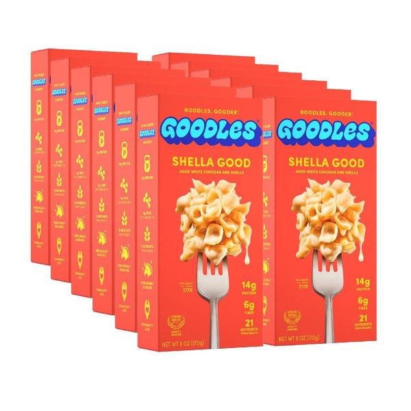 Goodles Mac & Cheese, Shella Pasta, 6 oz., Case of 12