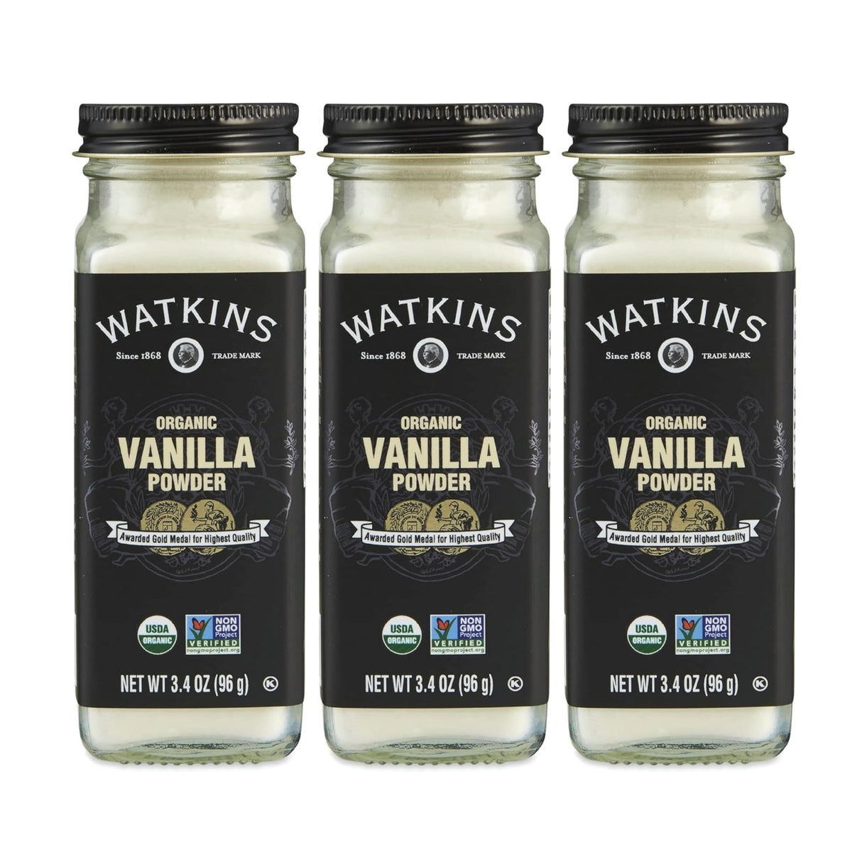 Watkins Seasoning Vanilla Powder, Case of 3, 3.4 Oz