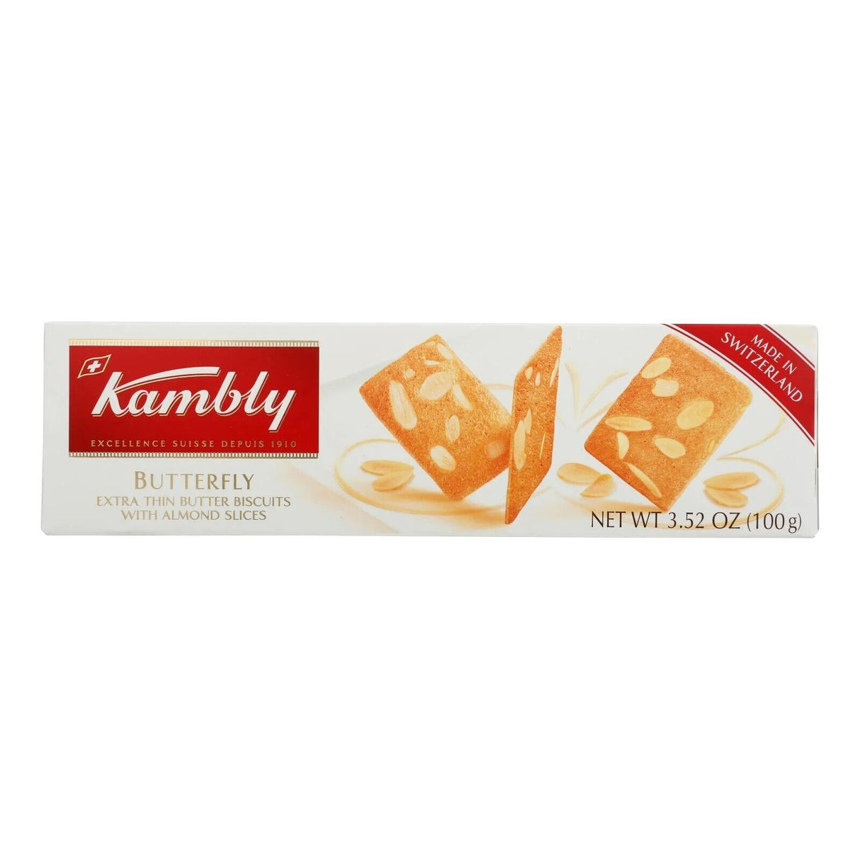 Kambly Almond Butter Butterflies Biscuits, 3.5 Oz (Pack of 12) - Cozy Farm 