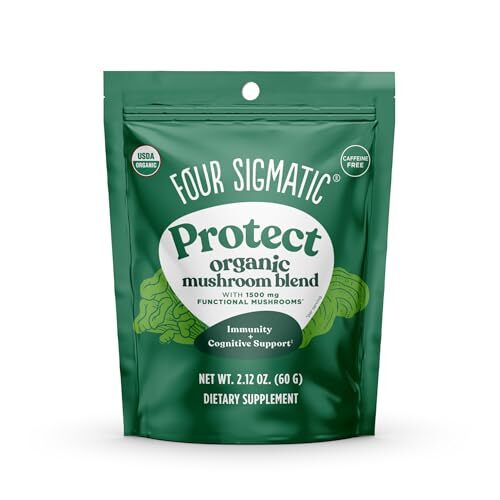 Four Sigmatic Protect Mushroom Blend, Organic Adaptogen & Antioxidant Drink Mix, 2.12 Oz