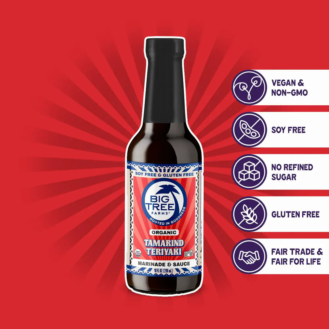 Big Tree Farms 照烧酱，10 盎司 6 件装