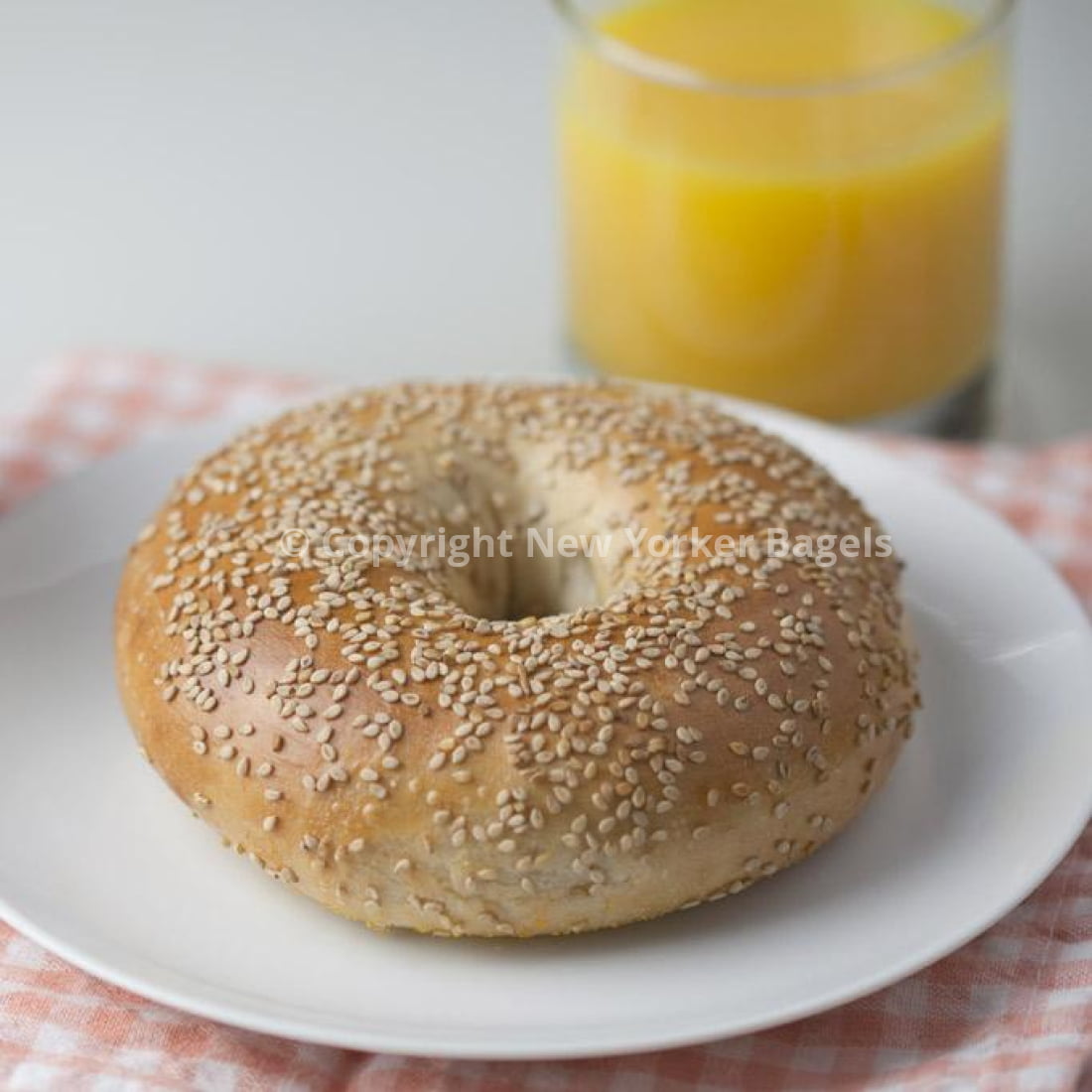 New York Sesame Bagels, 1 Dozen, Fresh Hand-Rolled NYC Bagels, Gift Box