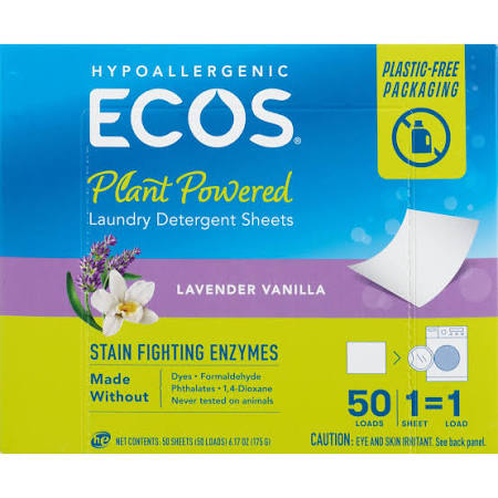 Ecosnext - Lavender Vanilla Laundry Detergent Squares, 50 ct (Case of 10) - Liquidless Clean