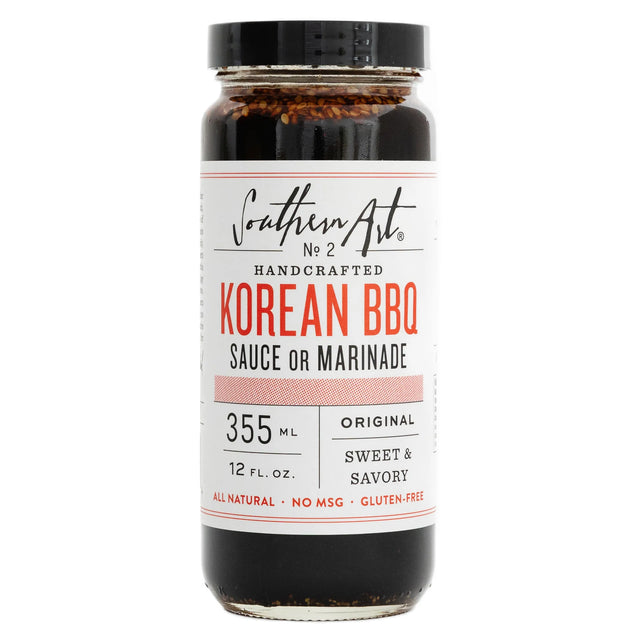 Southern Art - Korean BBQ Sauce Sweet Savory, 12 fl oz (Case of 12) - Authentic Flavor Experience