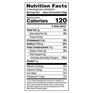 Fitjoy - Grain Free Pretzels Sea Salt - Case Of 12 - 5 oz - Cozy Farm 