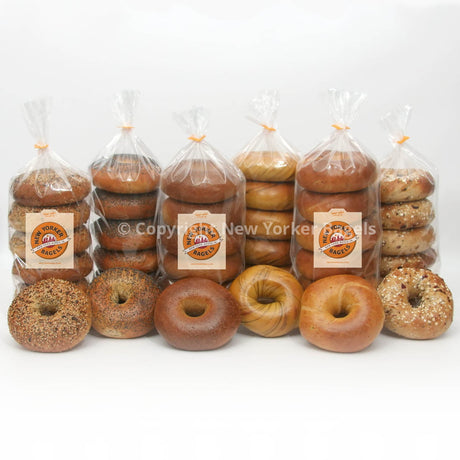 The Astoria, 3 Dozen NYC Bagels, 6 Varieties, Fresh Hand-Rolled, Gift Box