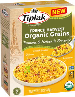 Tipiak Turmeric Rice with Mediterranean Herbs 8x5.1oz - Cozy Farm 