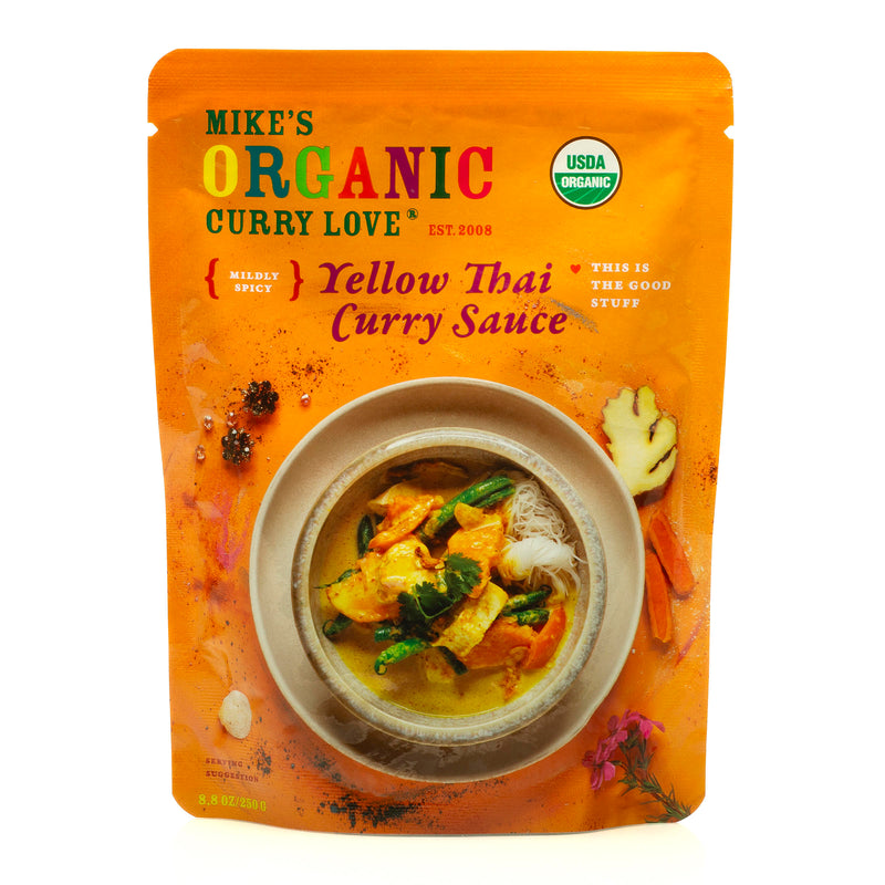 Mike's Organic Curry Love (Pack of 6) - Yellow  Curry paste Organic Thai 4.23oz - Cozy Farm 
