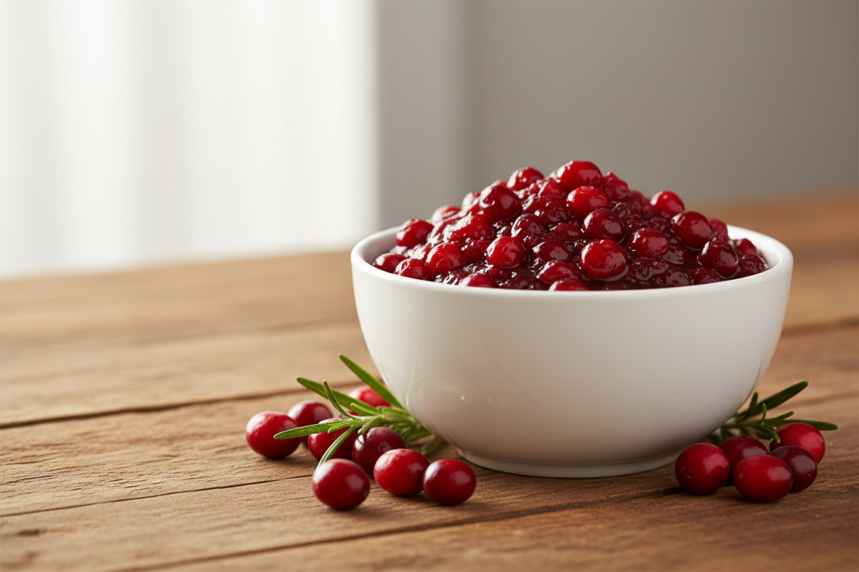 Woodstock Organic Cranberry Sauce Lifestyle Image