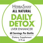 HerbaSway Daily Detox Liver Support Supplement, 2 fl oz
