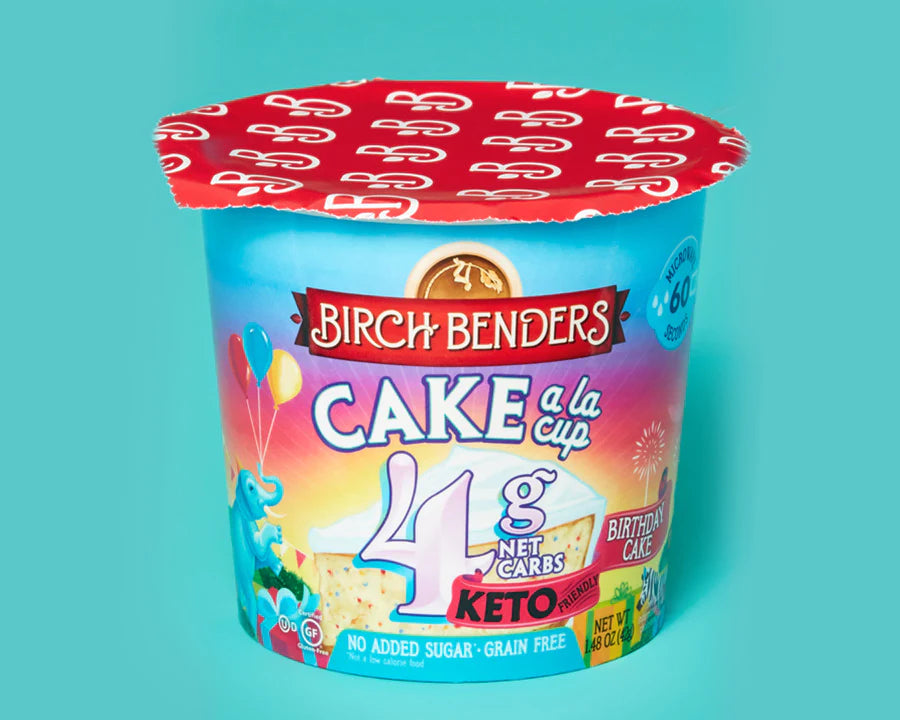 Birch Benders - Cake A La Cup Birthday (Pack of 8) 1.48 Oz - Cozy Farm 