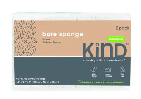 Casabella Kind Plant-Based Sponges - Large, 6x2-Pack - Cozy Farm 