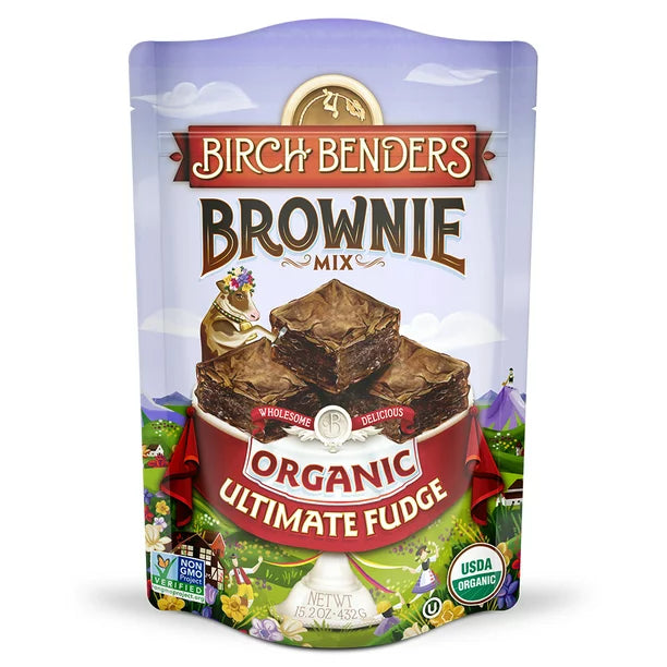 Birch Benders - Brownie Mix Ult Fudge (Pack of 6) 15.2 Oz - Cozy Farm 
