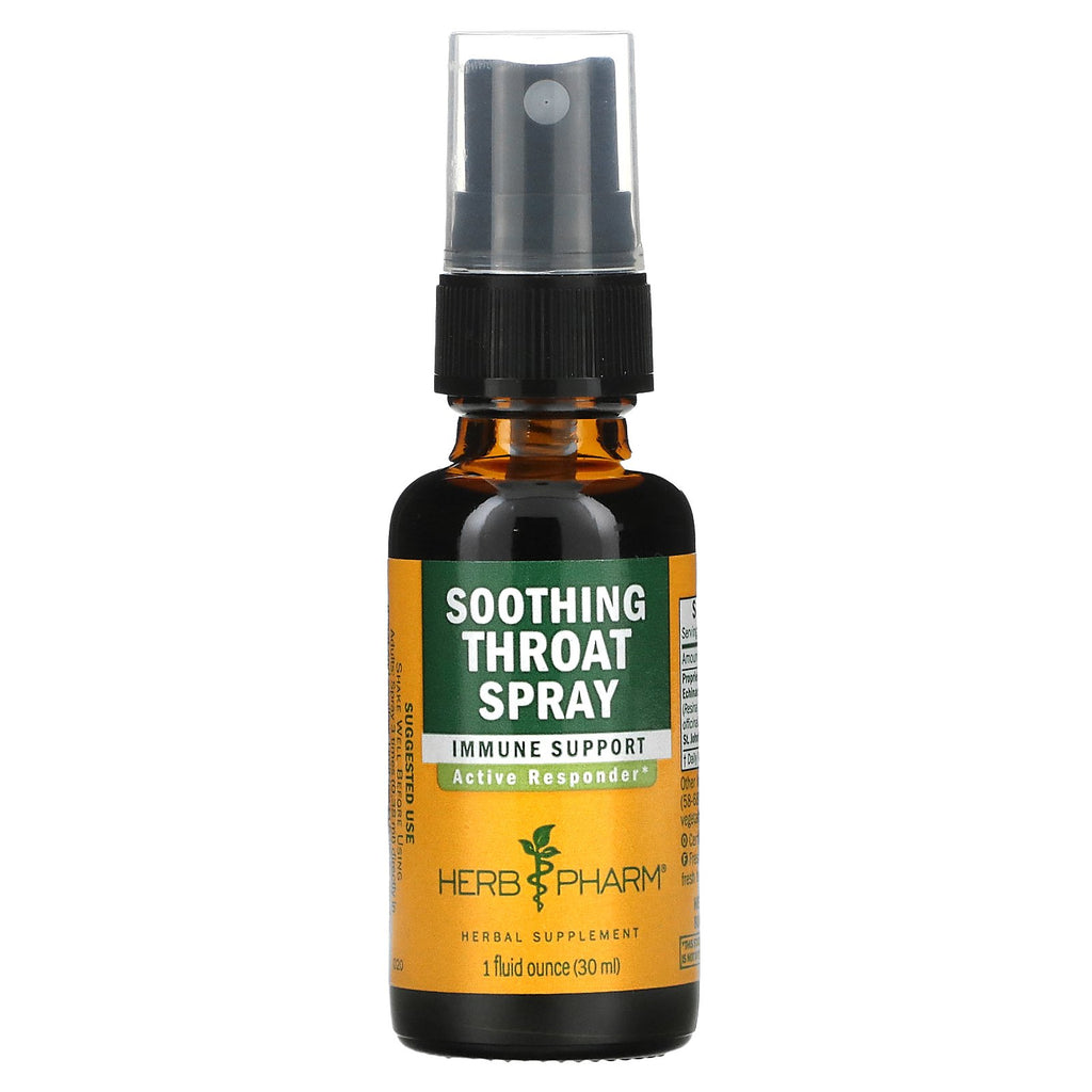 Herb Pharm - Throat Spray Soothing  - 1 Fl Oz - Cozy Farm 