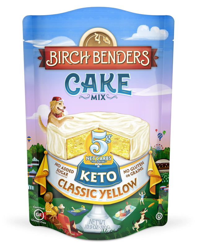 Boxes  Birch Benders - Cake Mix Classic Yllw Keto (Pack of 6 10.9oz Boxes) - Cozy Farm 