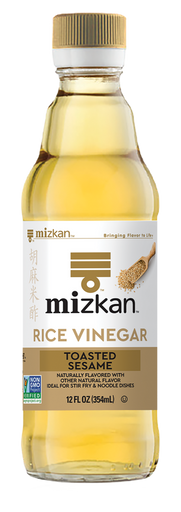 Mizkan (Pack of 6-12) Rice Vinegar Toasted Sesame Seeds - Cozy Farm 