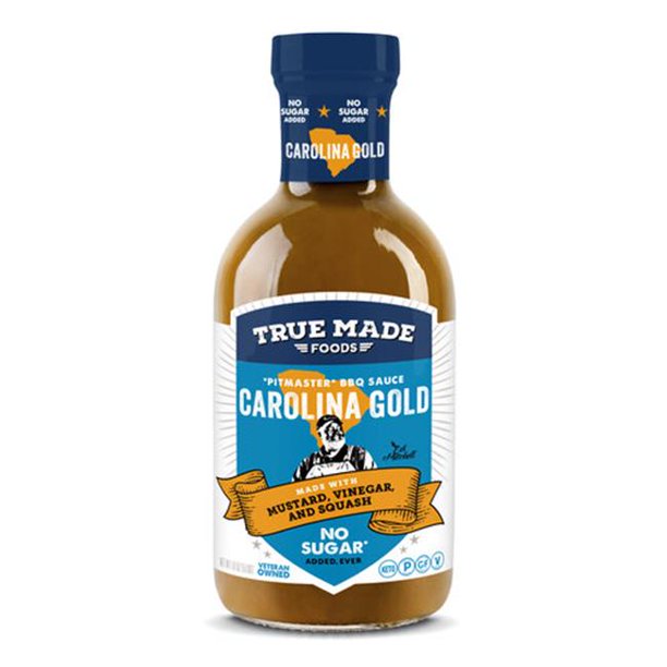 True Made Foods - Sauce BBQ Carolina Gold (Pack of 6-18 Oz) - Cozy Farm 