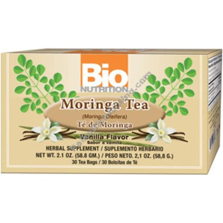 Bio Nutrition 30 Ct Vanilla Moringa Tea - Cozy Farm 
