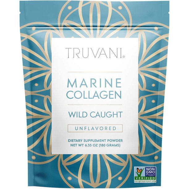 Truvani Marine Collagen Powder Unflavored  6.35 Oz - Cozy Farm 