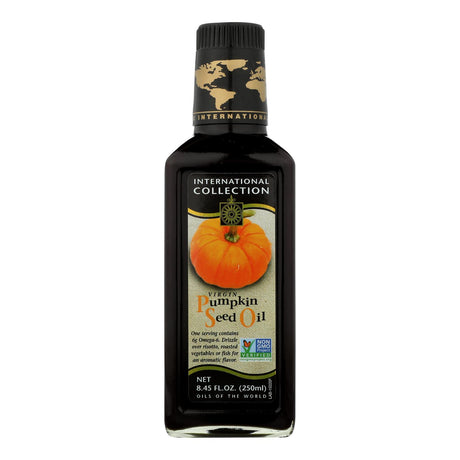 International Collection Oil, Virgin Pumpkin Seed Oil, Case of 6, 8.45 Fl Oz - Cozy Farm 