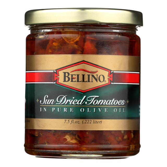 Bellino Sun-Dried Tomatoes in Pure Olive Oil - Case of 12 - 7.5 oz. - Cozy Farm 
